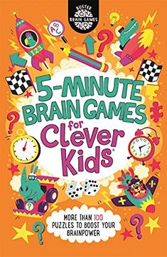 portada 5-Minute Brain Games for Clever Kids® (Buster Brain Games, 20) (en Inglés)