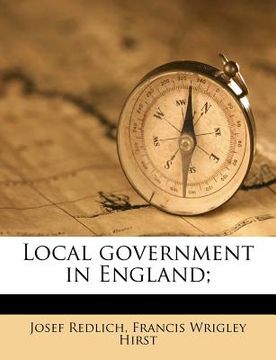 portada local government in england; (en Inglés)
