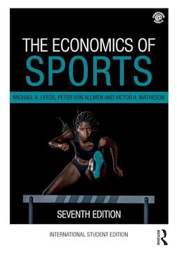 portada The Economics of Sports (en Inglés)