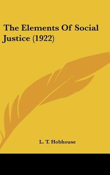 portada the elements of social justice (1922) (en Inglés)