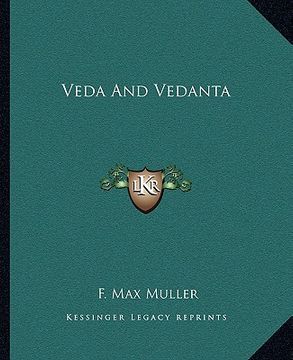 portada veda and vedanta (en Inglés)