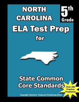 portada North Carolina 5th Grade ELA Test Prep: Common Core Learning Standards (en Inglés)