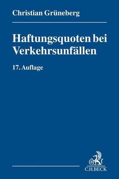 portada Haftungsquoten bei Verkehrsunfällen (in German)