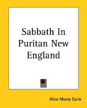 portada sabbath in puritan new england (en Inglés)