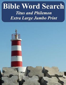 portada Bible Word Search Titus and Philemon: King James Version Extra Large Jumbo Print (in English)