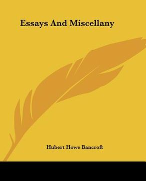 portada essays and miscellany