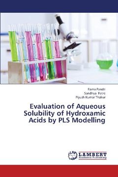 portada Evaluation of Aqueous Solubility of Hydroxamic Acids by Pls Modelling