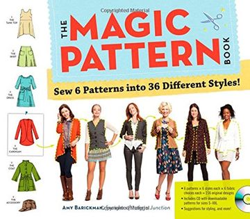 portada The Magic Pattern Book: Sew 6 Patterns Into 36 Different Styles! (en Inglés)