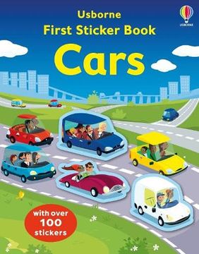 portada Usborne First Sticker Book: Cars (en Inglés)