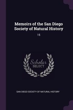 portada Memoirs of the San Diego Society of Natural History: 15 (en Inglés)