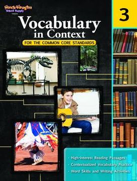 portada vocabulary in context for the common core standards, grade 3