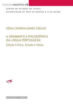 portada A Grammatica Philosophica da Lingua Portugueza de Jerónimo Soares Barbosa: Edição Crítica, Estudo e Notas (in Portuguese)