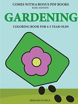 portada Coloring Book for 4-5 Year Olds (Gardening) 