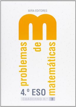 portada Matemáticas, 4 ESO. Problemas. Cuaderno 3 (Paperback) (in Spanish)