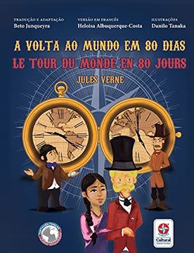 portada Le Tour du Monde en 80 Jours - a Volta ao Mundo em 80 Dias (en Portugués)