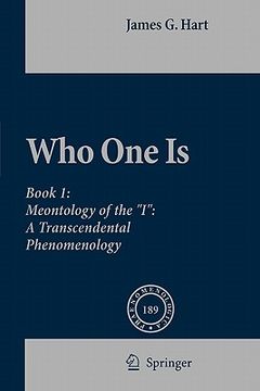 portada who one is: book 1: meontology of the "i": a transcendental phenomenology (en Inglés)