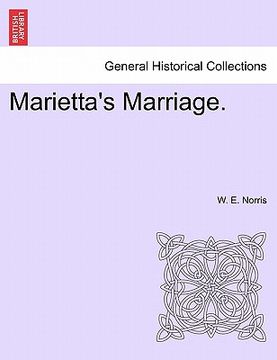 portada marietta's marriage. (en Inglés)