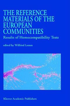 portada the reference materials of the european communities: results of hemocompatibility tests