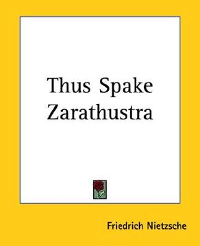 portada thus spake zarathustra (en Inglés)