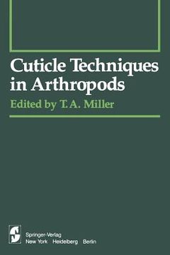 portada Cuticle Techniques in Arthropods (en Inglés)