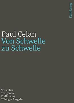 portada Werke. Tübinger Ausgabe: Von Schwelle zu Schwelle. Vorstufen - Textgenese - Endfassung (en Alemán)