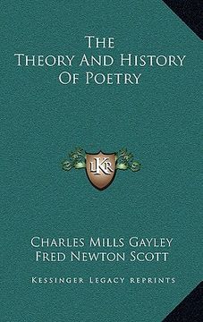 portada the theory and history of poetry (in English)