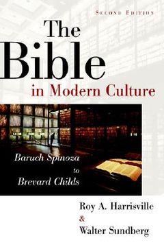 portada the bible in modern culture: baruch spinoza to brevard childs (en Inglés)