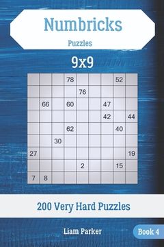 portada Numbricks Puzzles - 200 Very Hard Puzzles 9x9 Book 4 (en Inglés)