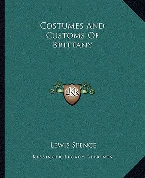 portada costumes and customs of brittany (en Inglés)