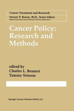 portada Cancer Policy: Research and Methods (en Inglés)