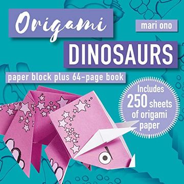 portada Origami Dinosaurs: Paper Block Plus 64-Page Book