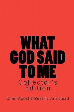 portada what god said to me, collector's edition (en Inglés)