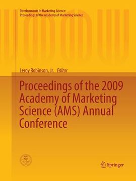 portada Proceedings of the 2009 Academy of Marketing Science (Ams) Annual Conference (en Inglés)