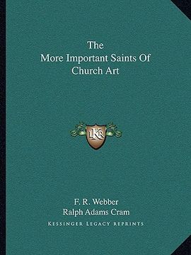 portada the more important saints of church art (en Inglés)