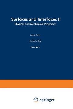 portada Surfaces and Interfaces II: Physical and Mechanical Properties (en Inglés)