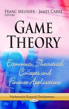 portada Game Theory: Economics, Theoretical Concepts and Finance Applications (Mathematics Research Developments) (en Inglés)