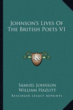 portada johnson's lives of the british poets v1 (en Inglés)