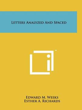 portada letters analyzed and spaced (en Inglés)