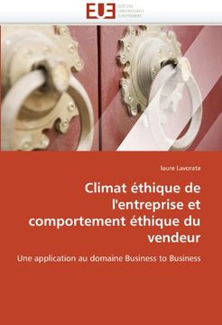 portada Climat Ethique de L'Entreprise Et Comportement Ethique Du Vendeur