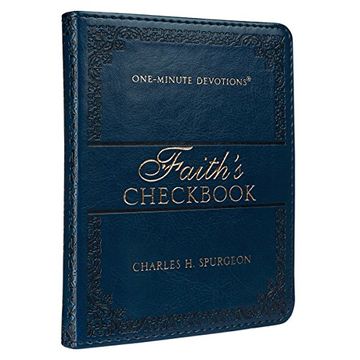 portada Faith's Checkbook: One-Minute Devotions (LuxLeather) (en Inglés)