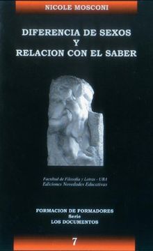 portada Diferencia de Sexos y Relacion con el Saber (in Spanish)