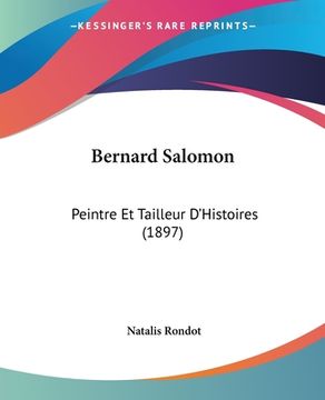 portada Bernard Salomon: Peintre Et Tailleur D'Histoires (1897) (en Francés)