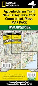 portada Appalachian Trail: New Jersey, new York, Connecticut, Massachusetts [Map Pack Bundle] (National Geographic Trails Illustrated Map) (in English)