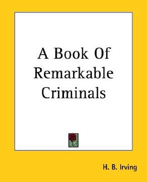 portada a book of remarkable criminals (en Inglés)