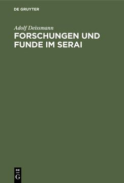 portada Forschungen und Funde im Serai (in German)