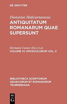 portada 2: Quae Exstant, Vol. VI CB (Bibliotheca Scriptorum Graecorum Et Romanorum Teubneriana)