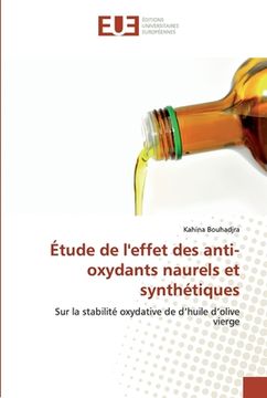 portada Étude de l'effet des anti-oxydants naurels et synthétiques (en Francés)