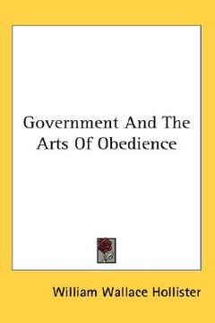 portada government and the arts of obedience (in English)