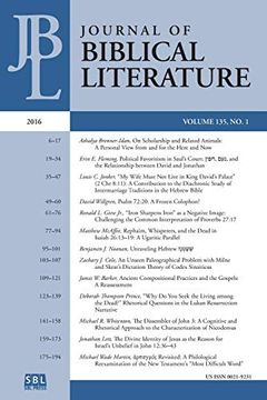 portada Journal of Biblical Literature 135. 1 (2016) (en Inglés)