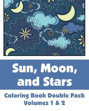portada Sun, Moon, and Stars Coloring Book Double Pack (Volumes 1 & 2) (Art-Filled Fun Coloring Books) (in English)